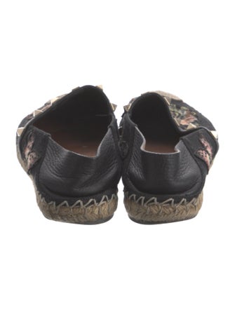 Valentino Rockstud Accents Patterned Espadrilles
