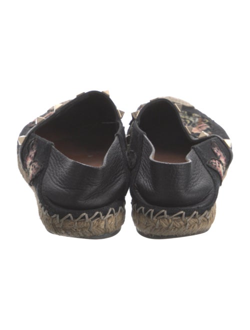Valentino Rockstud Accents Patterned Espadrilles