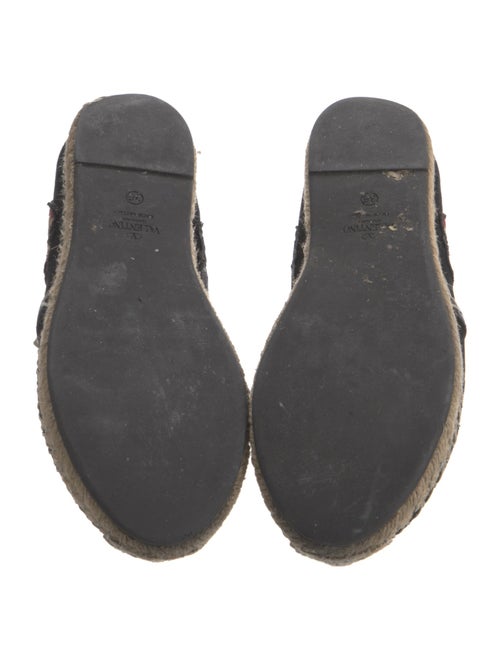 Valentino Rockstud Accents Patterned Espadrilles
