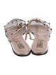 Valentino Rockstud Accents Leather Slides