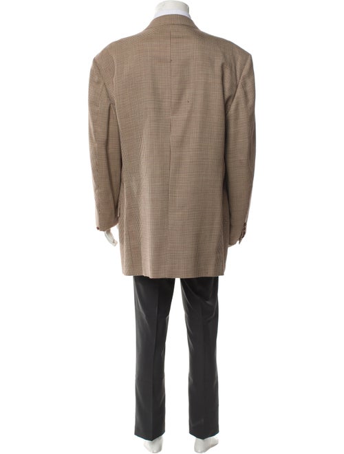 Valentino Virgin Wool Houndstooth Print Blazer