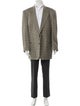 Valentino Virgin Wool Houndstooth Print Blazer