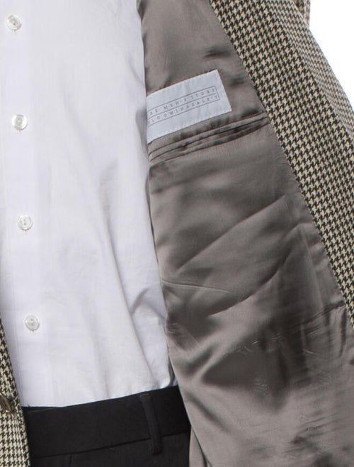 Valentino Virgin Wool Houndstooth Print Blazer