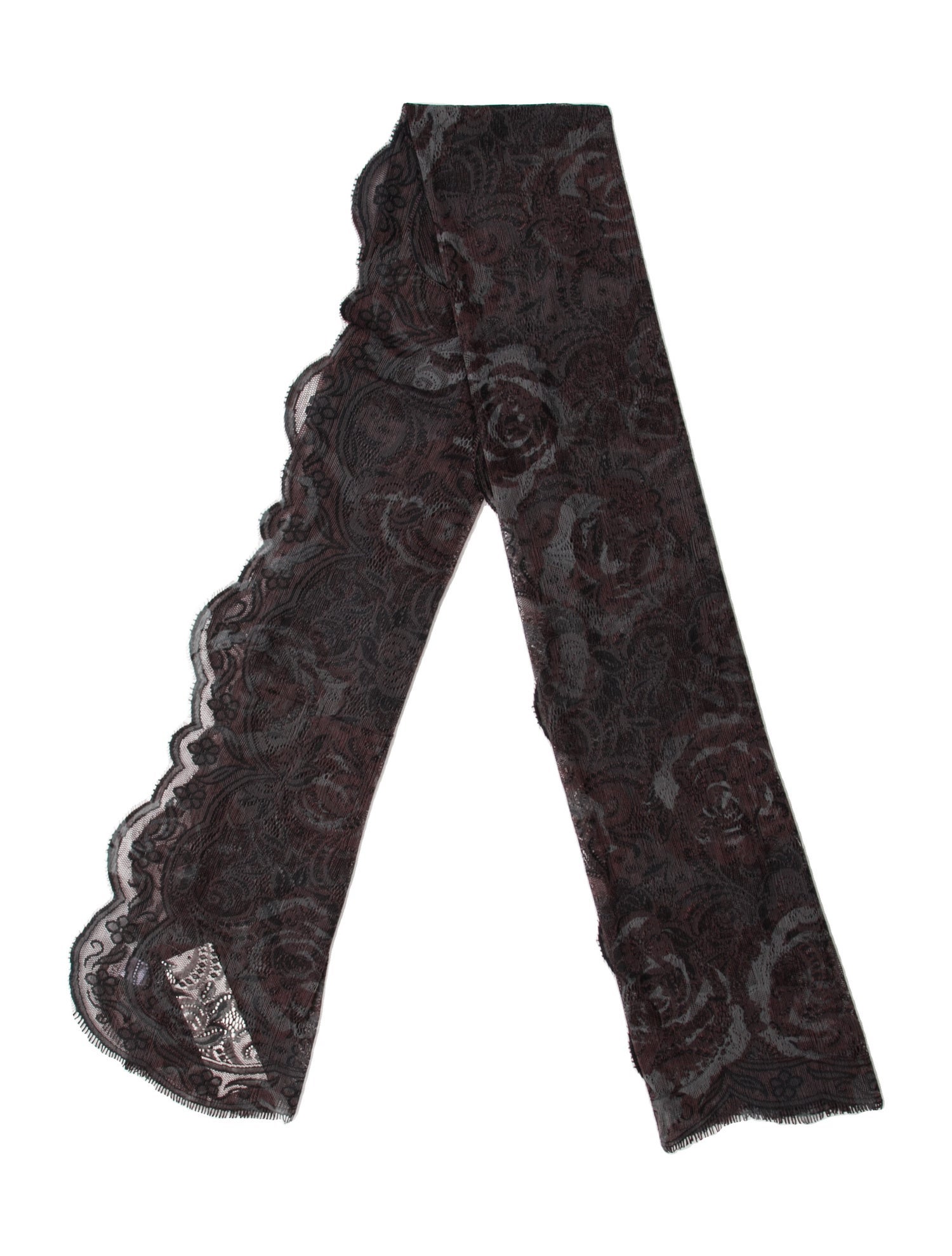 Valentino Wool Floral Print Scarf