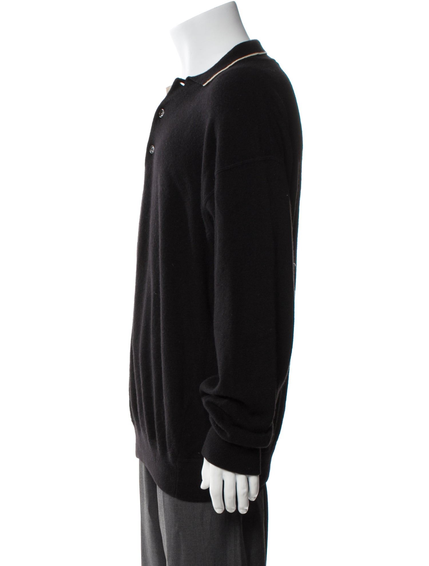 Valentino Cashmere Collar Polo Sweater