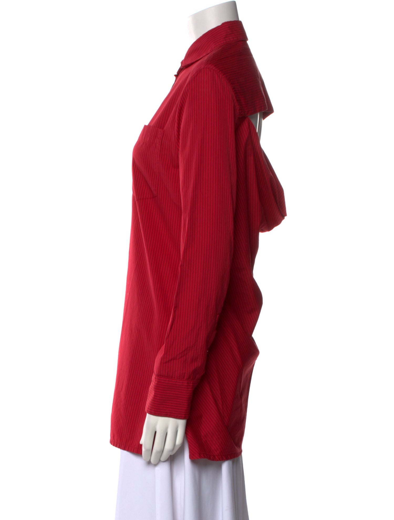 Valentino Long Sleeve Button-Up Top