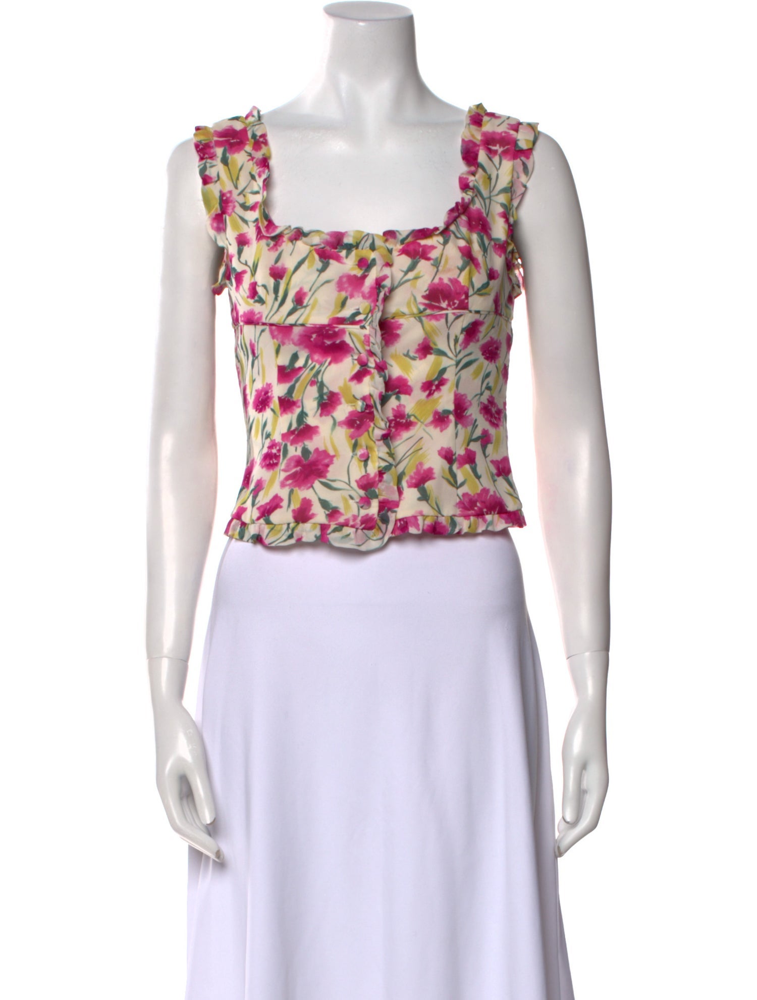 Valentino Vintage Late 1990's - Early 2000's Crop Top