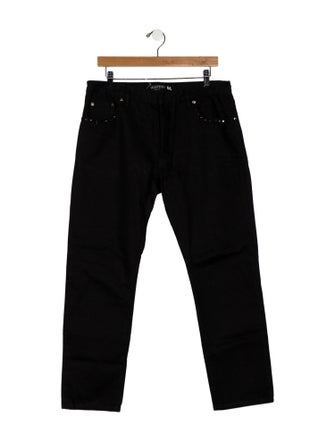 Valentino Mid-Rise Straight Leg Jeans
