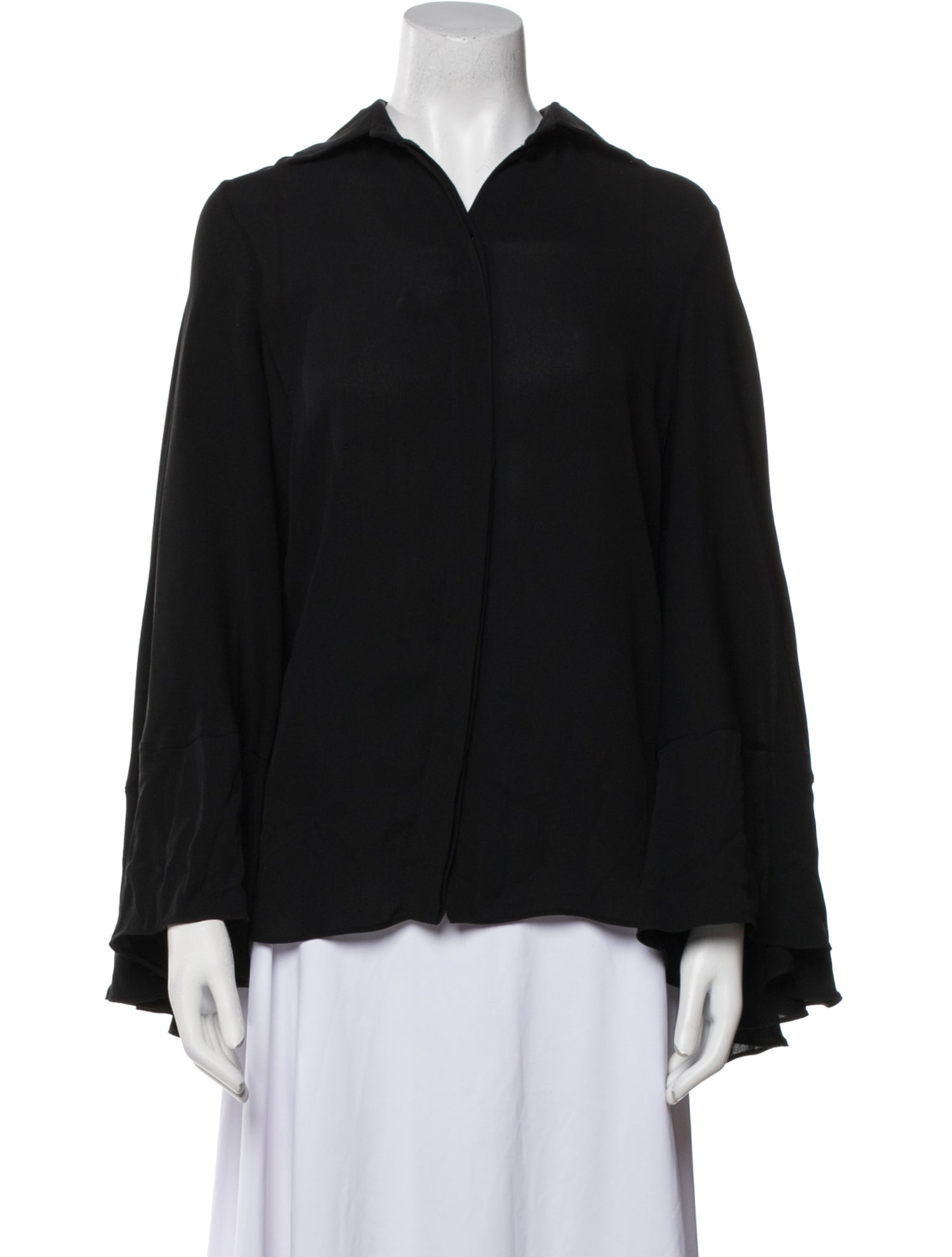 Valentino Silk V-Neck Blouse