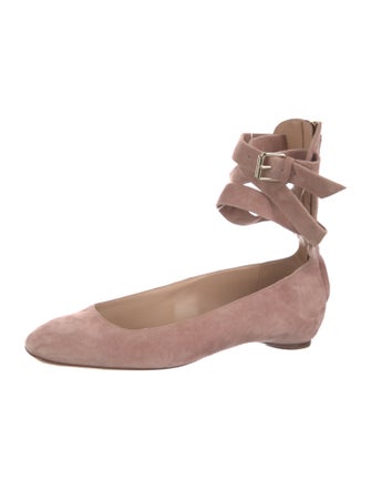 Valentino Suede Ballet Flats
