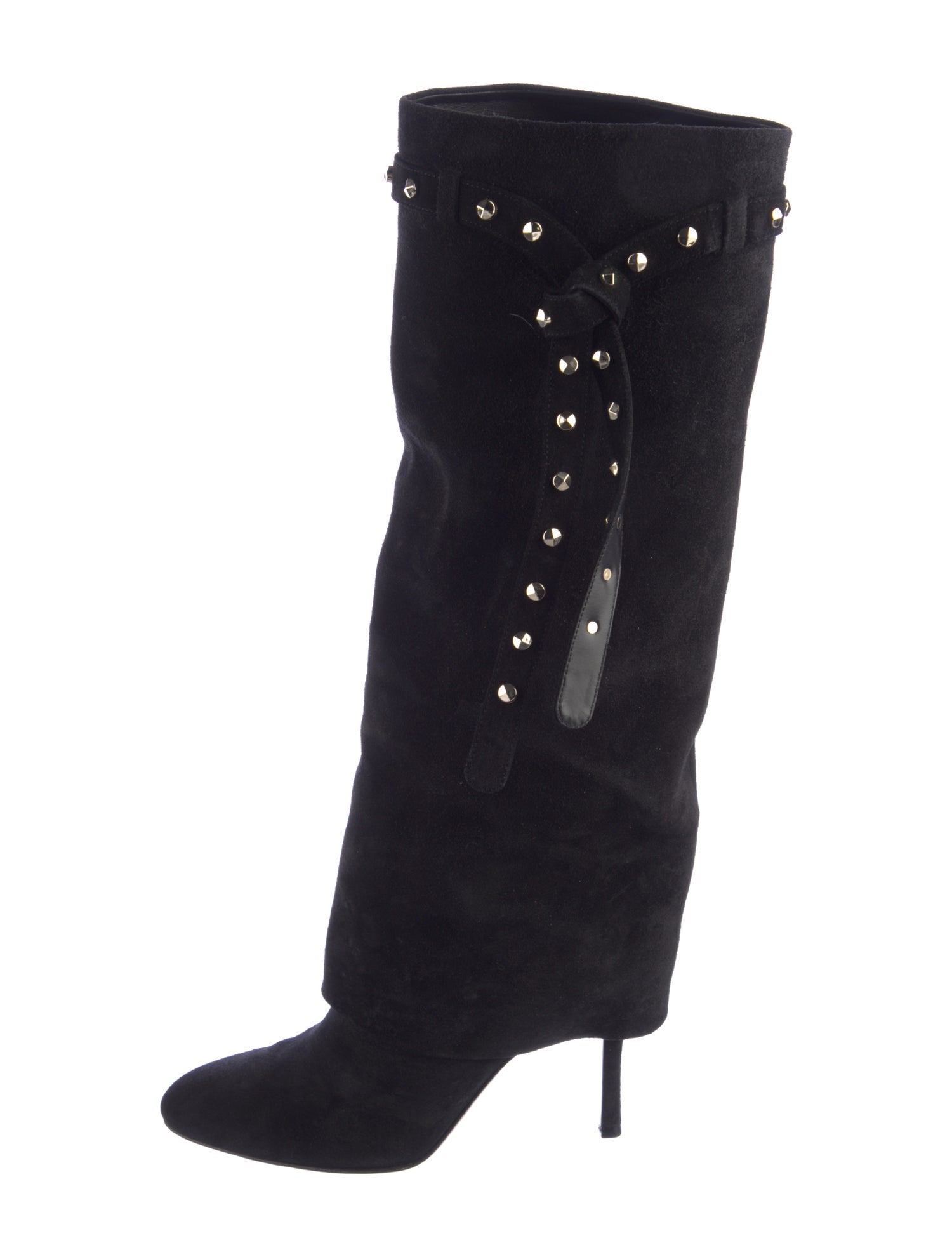 Valentino Rockstud Accents Suede Snow Boots