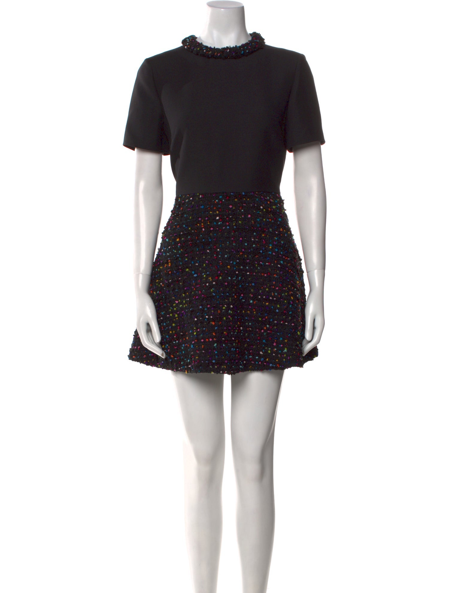 Valentino Mock Neck Mini Dress