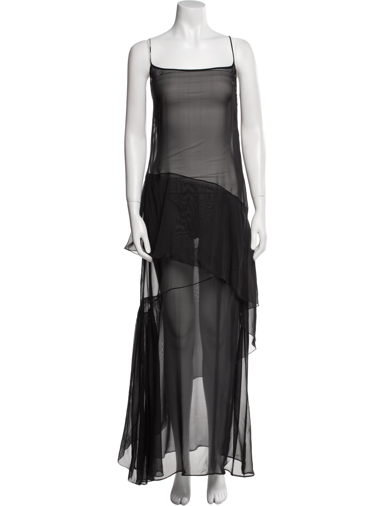 Valentino Square Neckline Long Dress