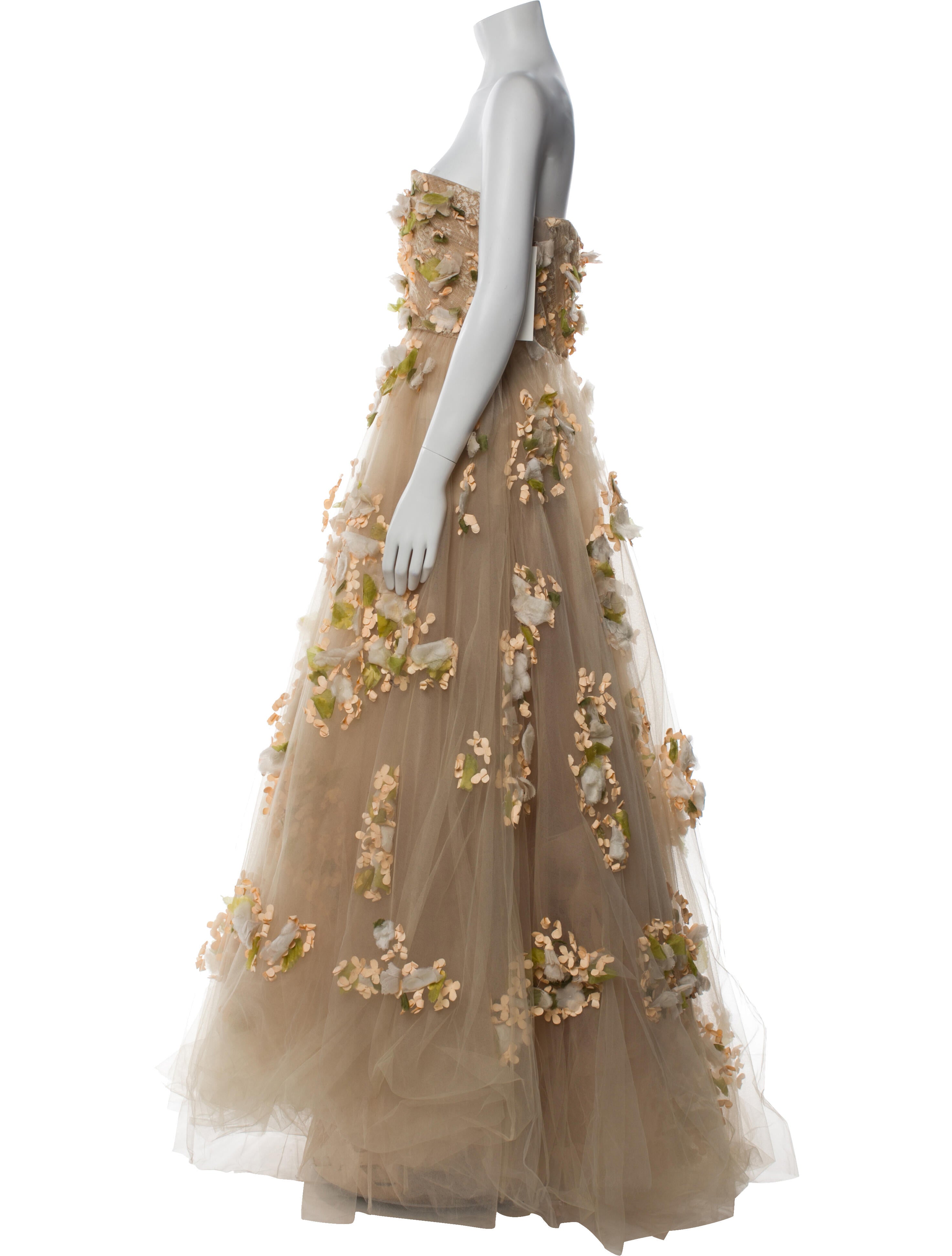 Valentino Mesh Long Dress