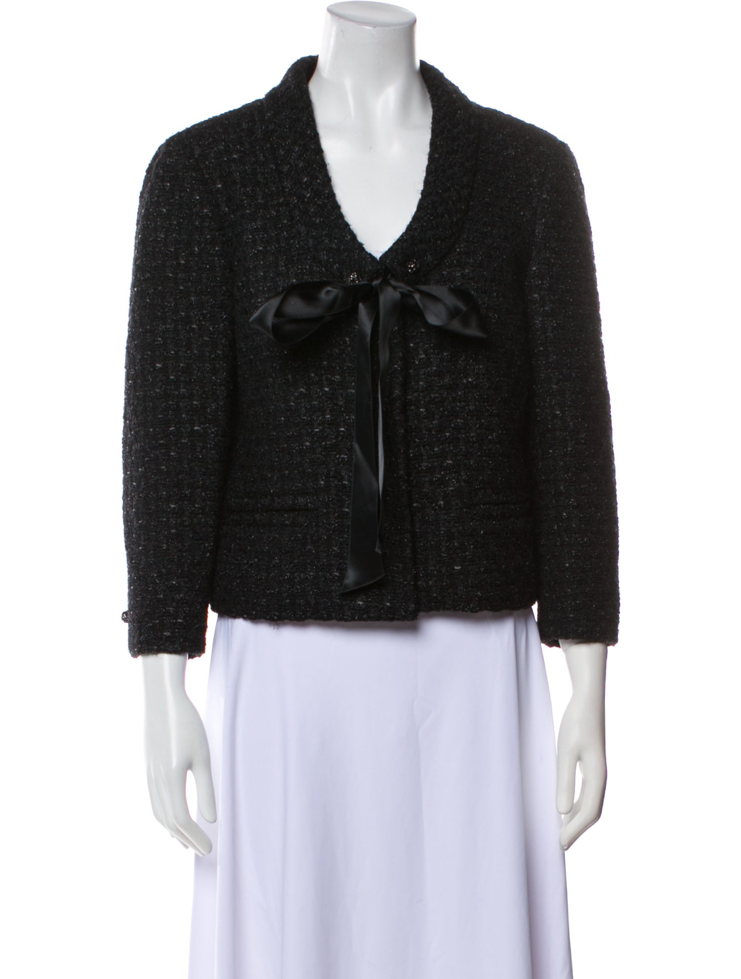 Valentino Tweed Tweed Pattern Jacket