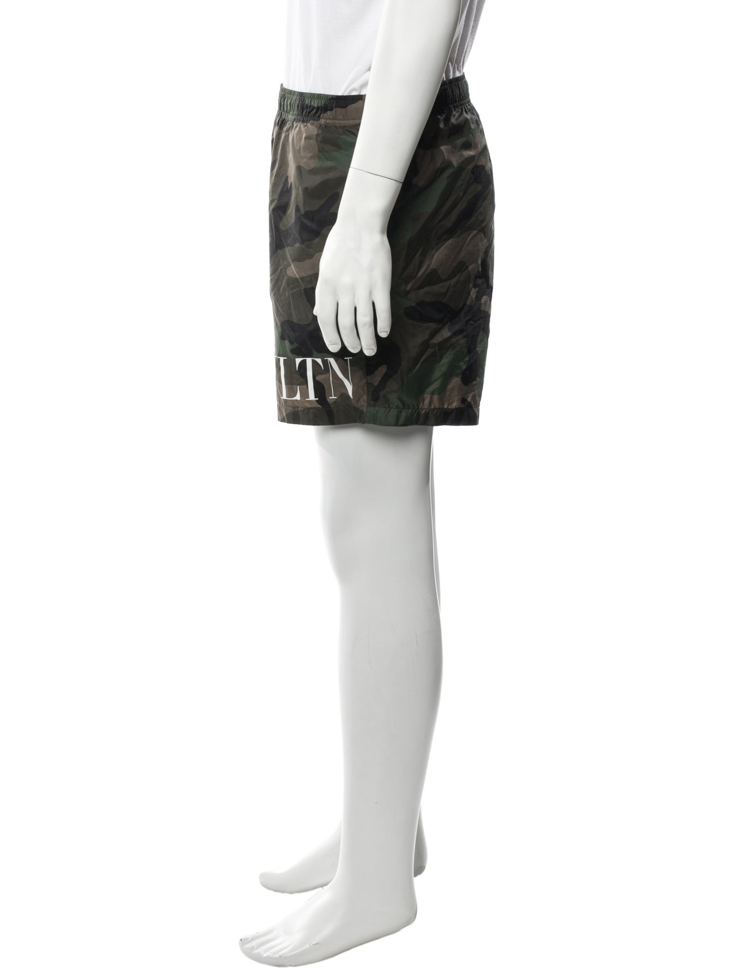 Valentino Camouflage Print Jogger Shorts