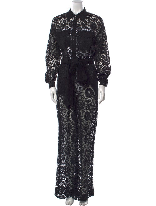 Valentino Lace Lace Pattern Jumpsuit