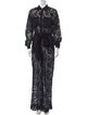 Valentino Lace Lace Pattern Jumpsuit