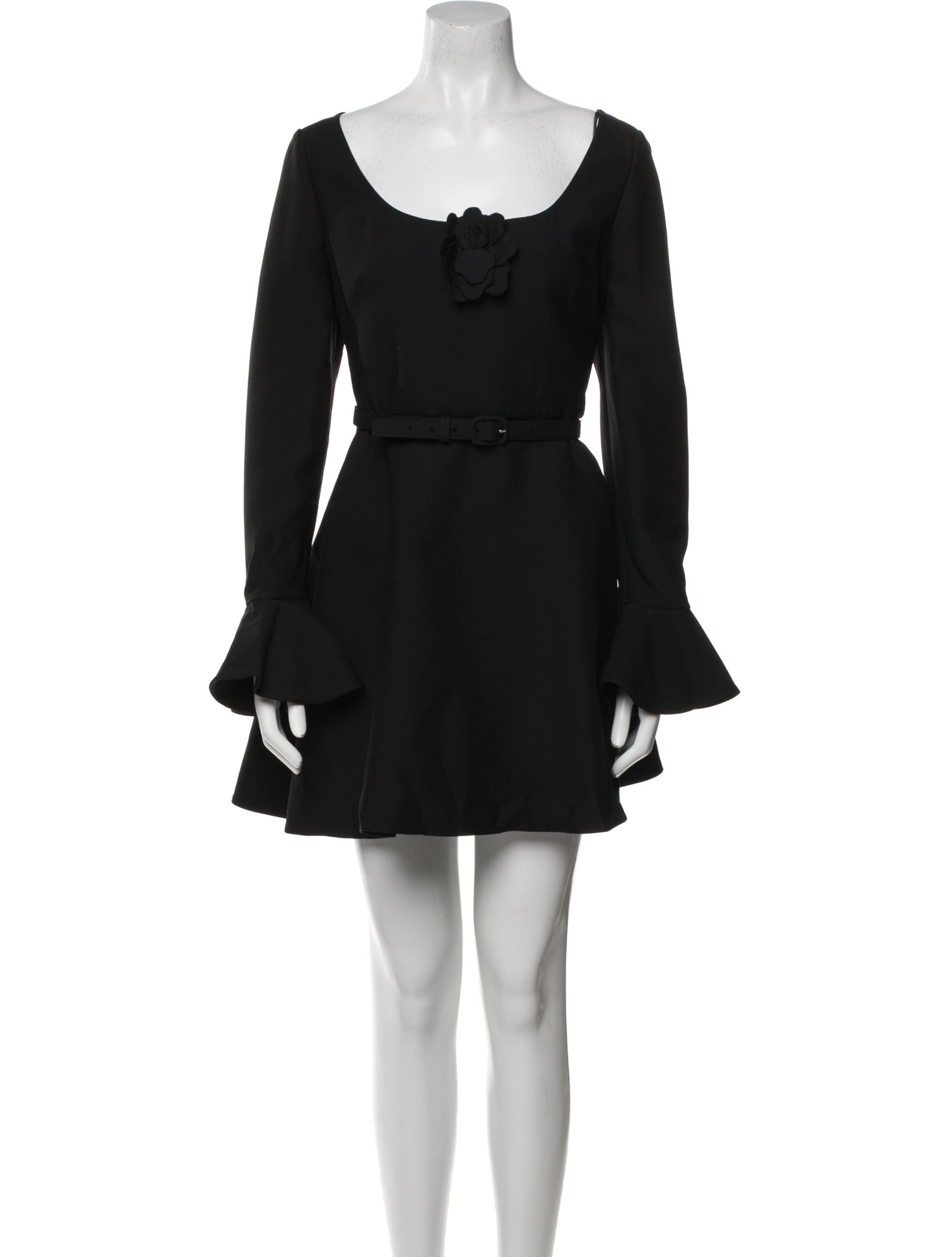 Valentino Scoop Neck Mini Dress