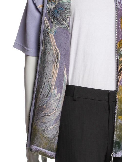 Valentino Graphic Print Denim Jacket