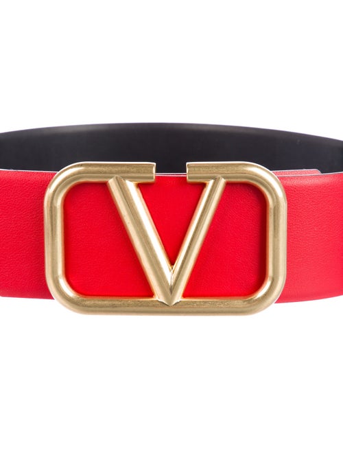 Valentino Vlogo Reversible Wide Waist Belt