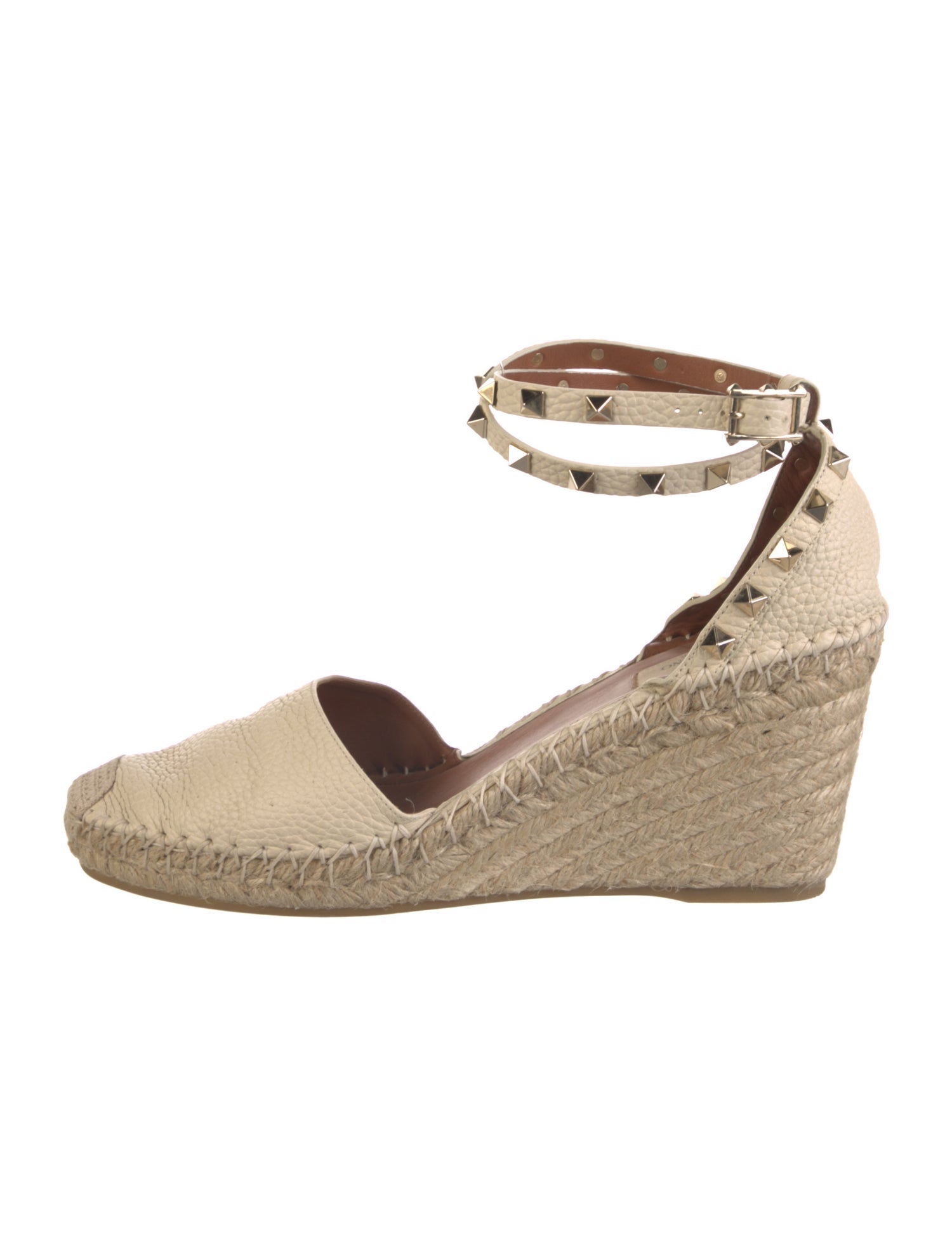 Valentino Rockstud Accents Leather D'Orsay Pumps