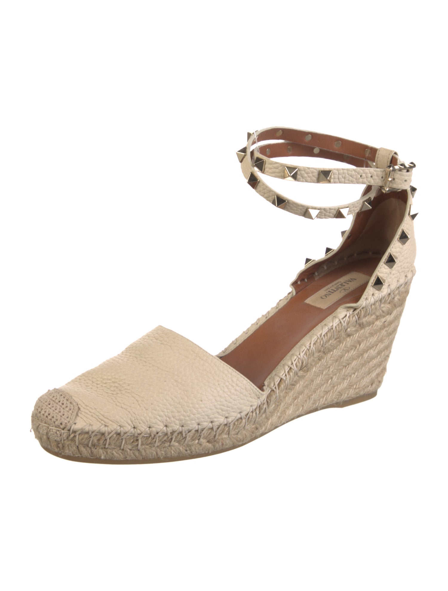 Valentino Rockstud Accents Leather D'Orsay Pumps