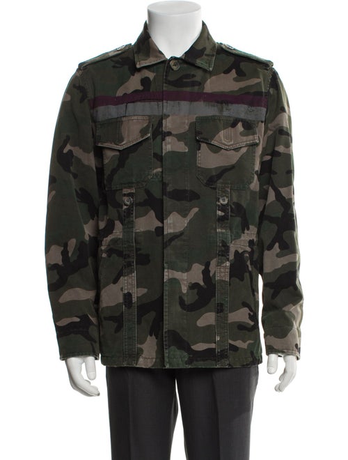 Valentino Camouflage Print Utility Jacket