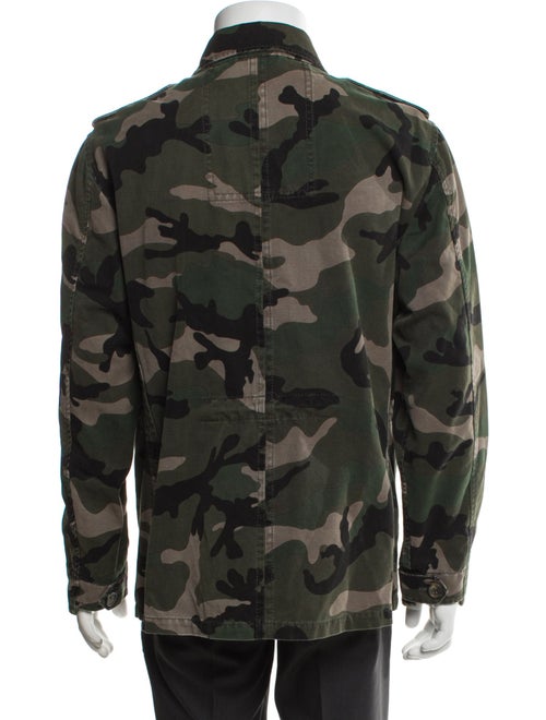 Valentino Camouflage Print Utility Jacket