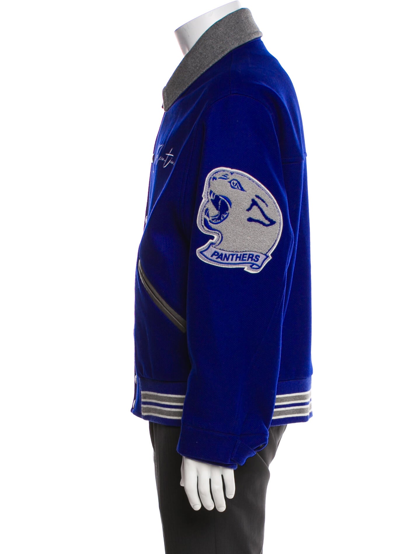 Valentino Virgin Wool Graphic Print Varsity Jacket