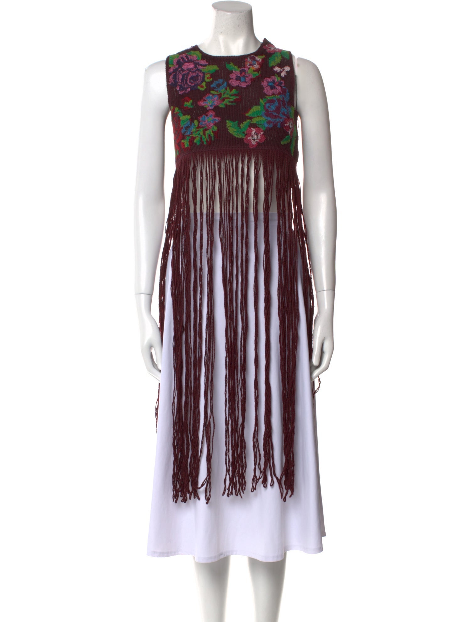 Valentino Virgin Wool Striped Tunic