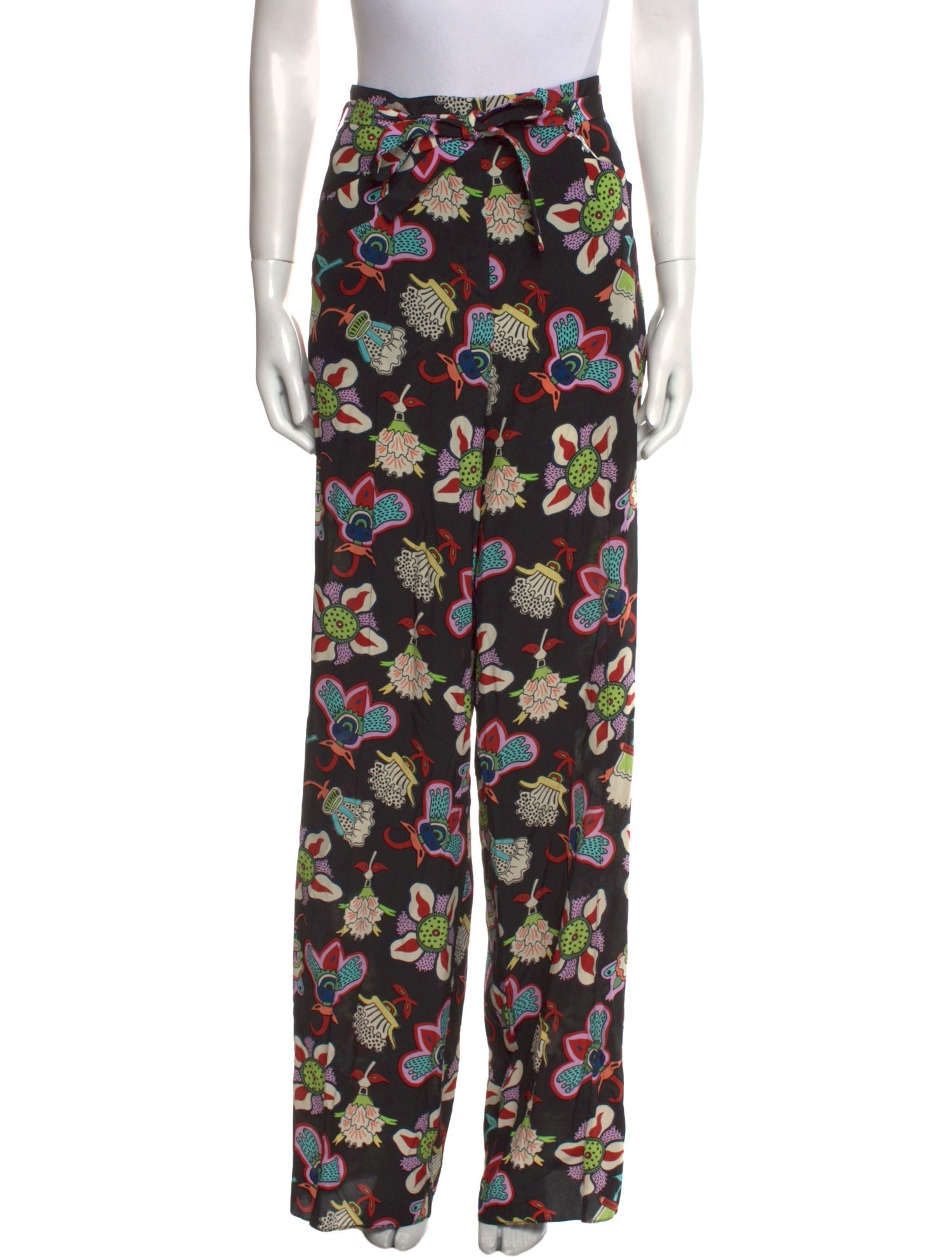 Valentino Silk Wide Leg Pants w/ Tags