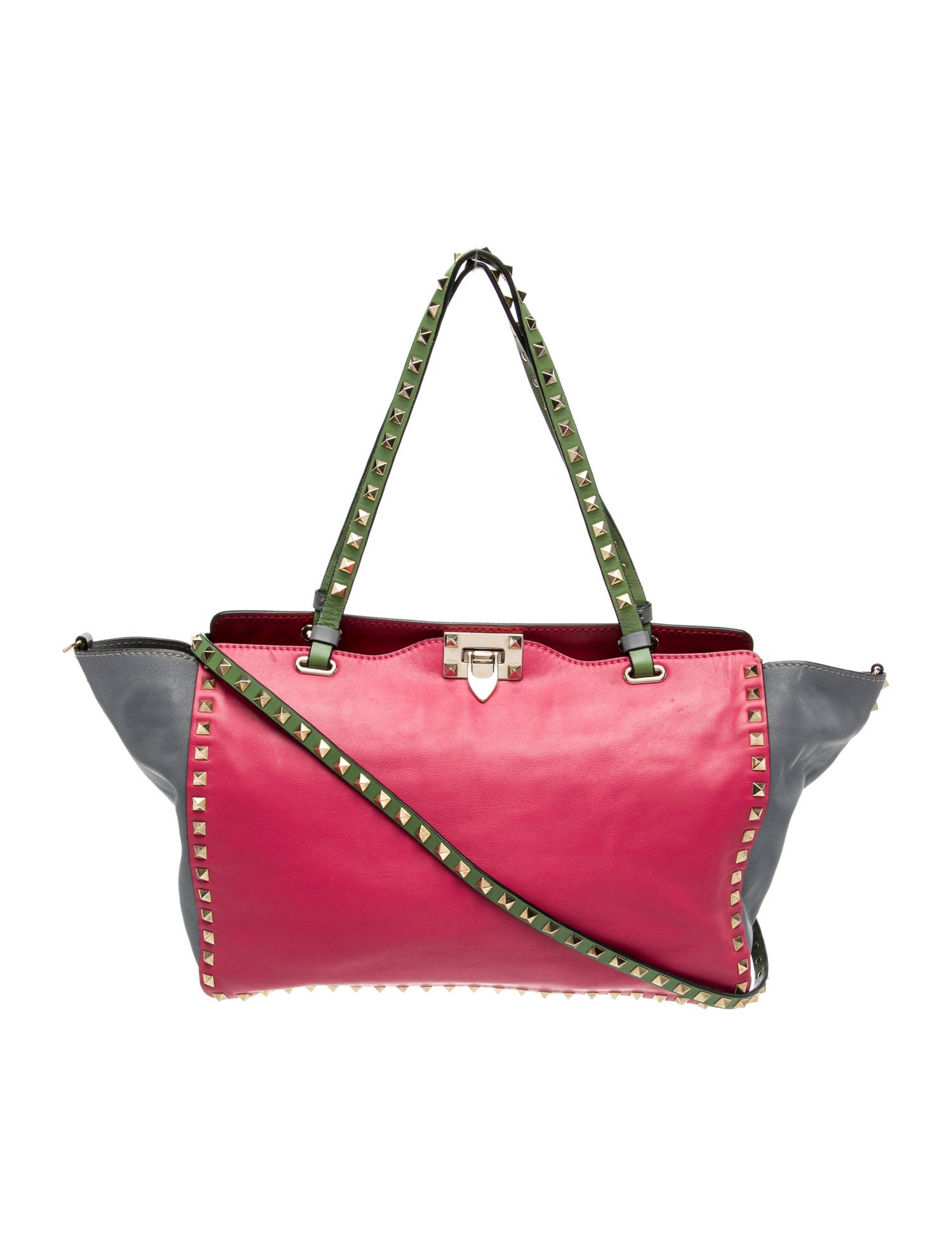 Valentino Rockstud Top Handle Bag Large