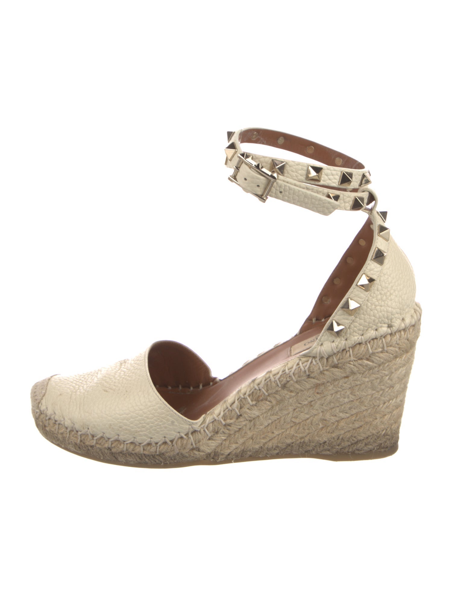 Valentino Rockstud Accents Leather D'Orsay Pumps