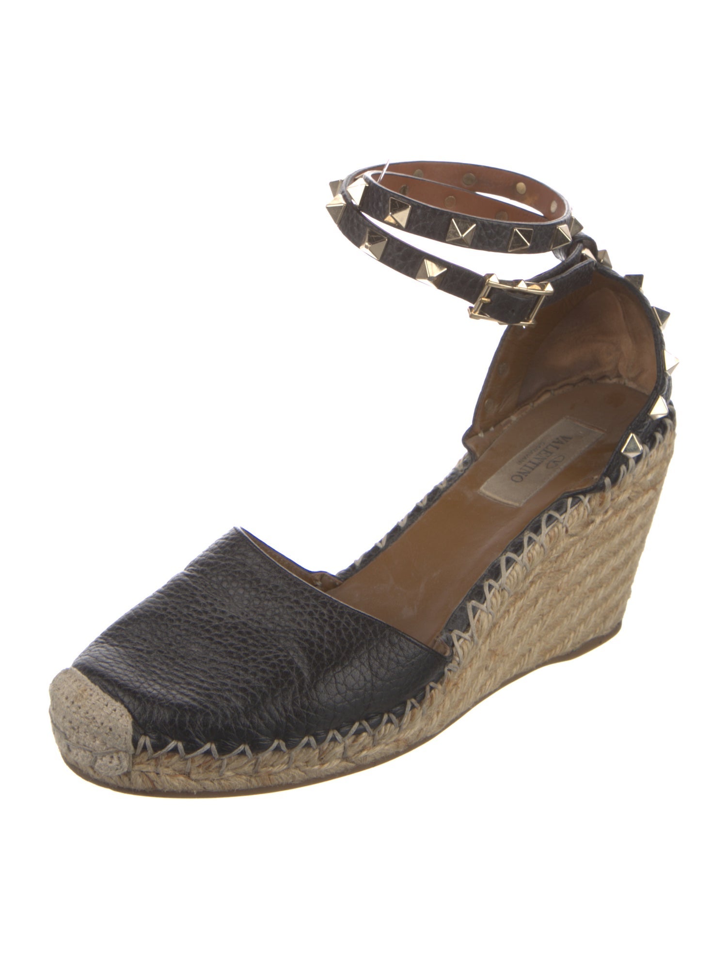 Valentino Rockstud Accents Leather D'Orsay Pumps