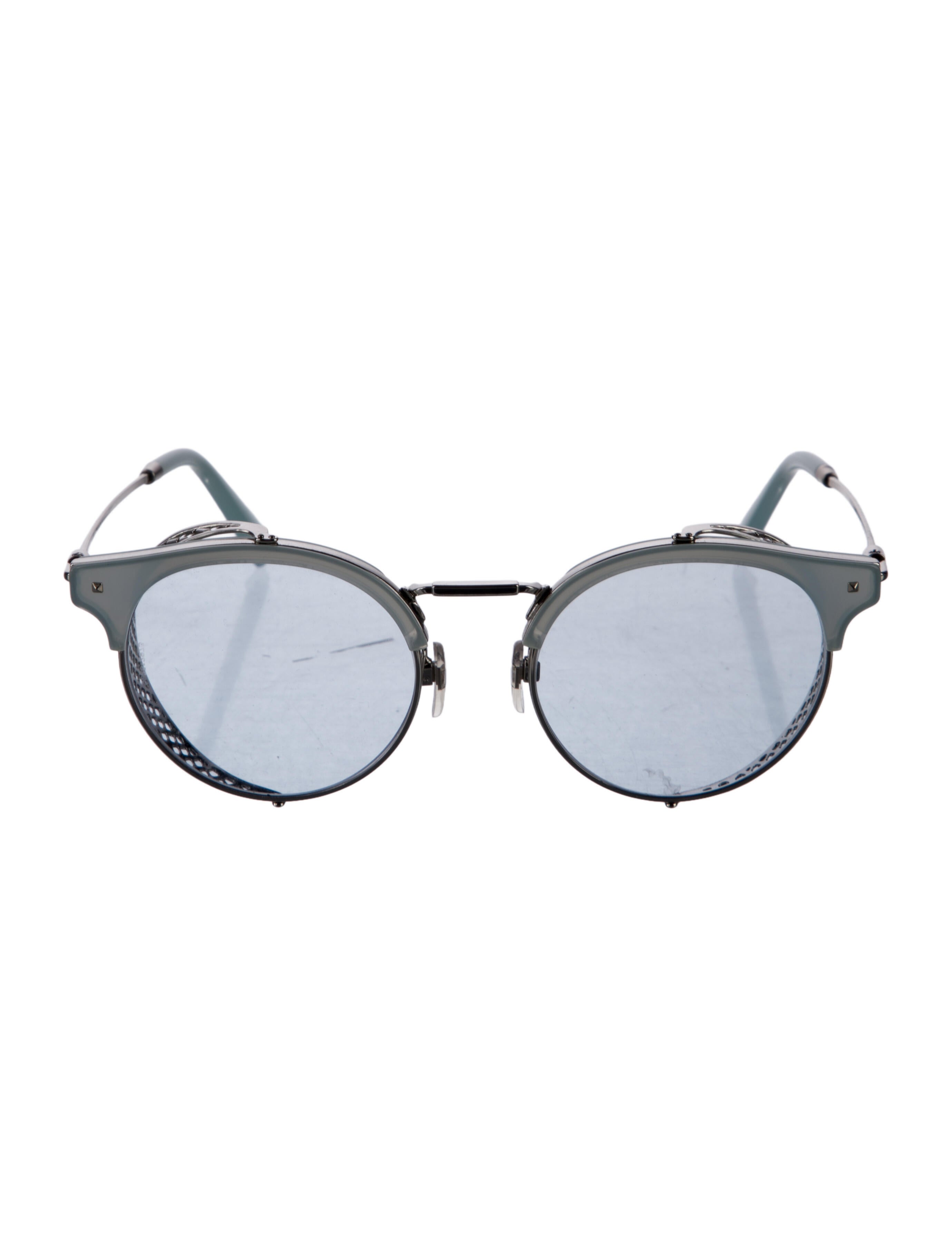 Valentino Round Tinted Sunglasses
