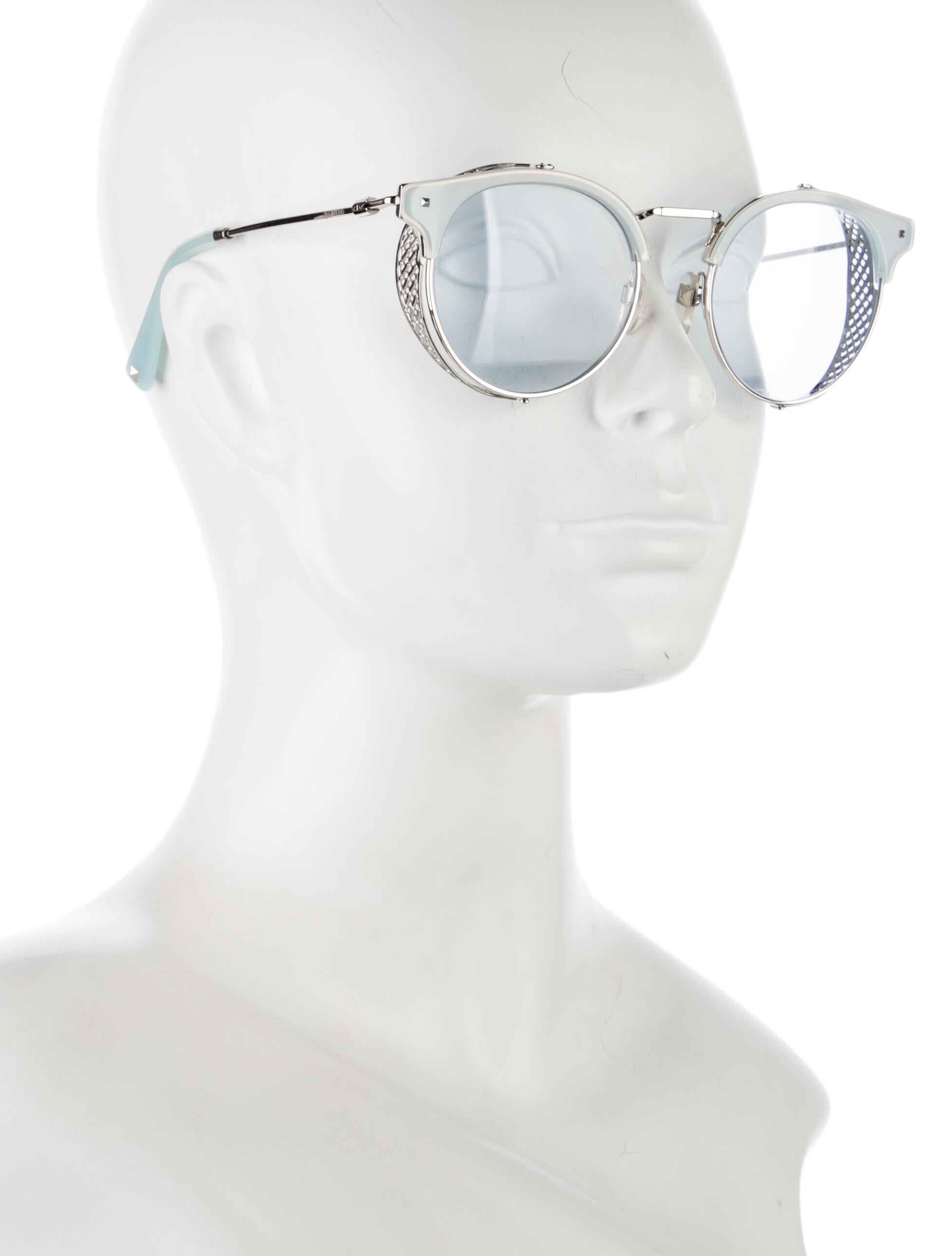 Valentino Round Tinted Sunglasses