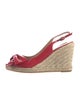 Valentino Patent Leather Colorblock Pattern Espadrilles