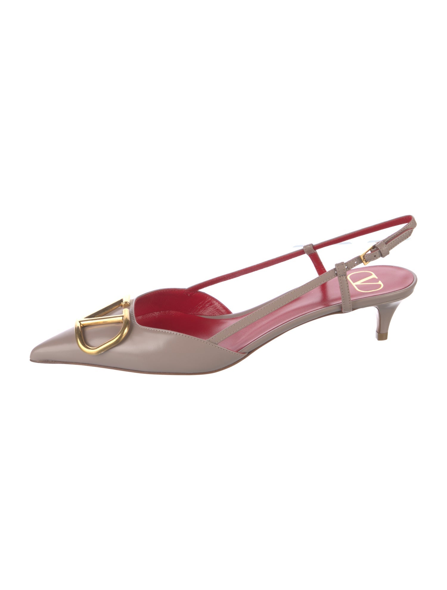 Valentino Leather Slingback Pumps