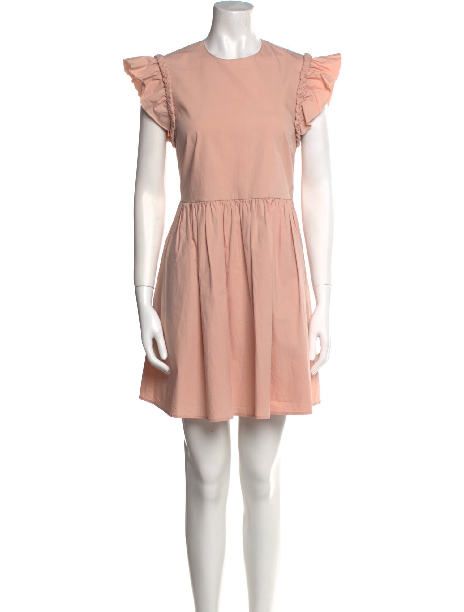 Valentino Crew Neck Mini Dress