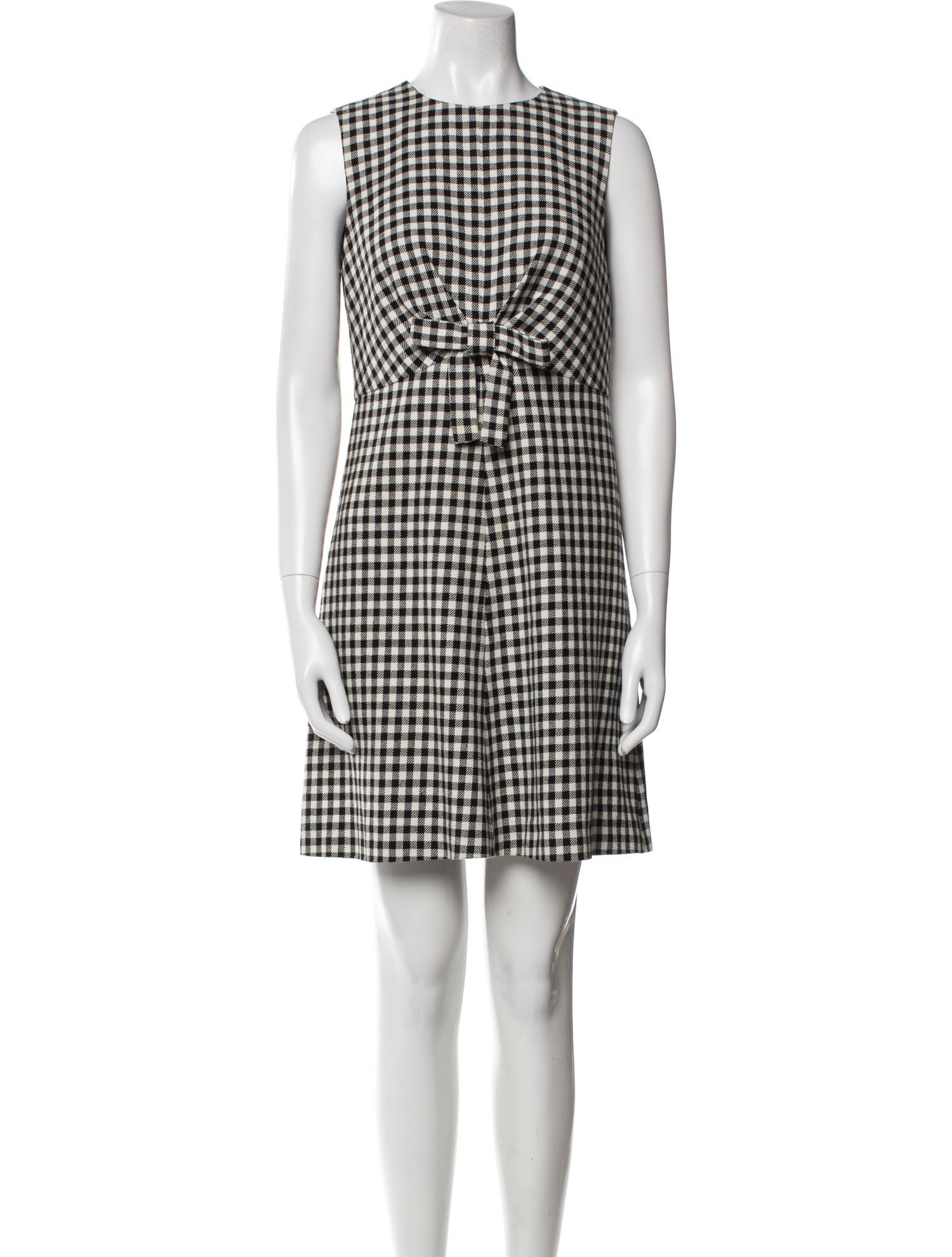 Valentino Plaid Print Mini Dress