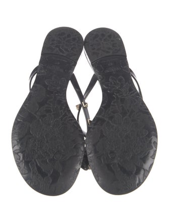 Valentino Rockstud Accents Rubber Slides