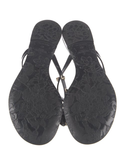 Valentino Rockstud Accents Rubber Slides