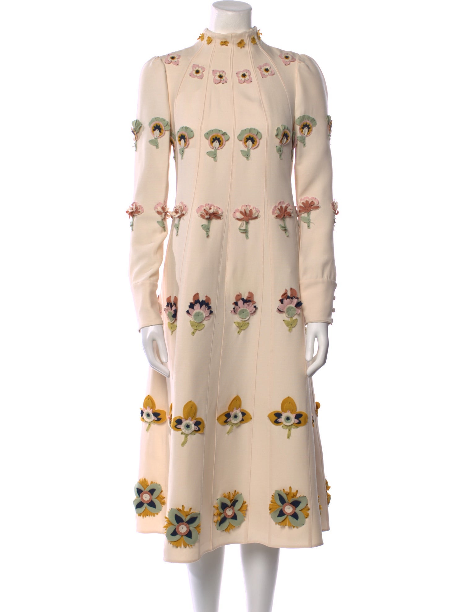 Valentino Virgin Wool Midi Length Dress