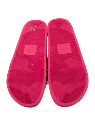 Valentino Rubber Printed Slides