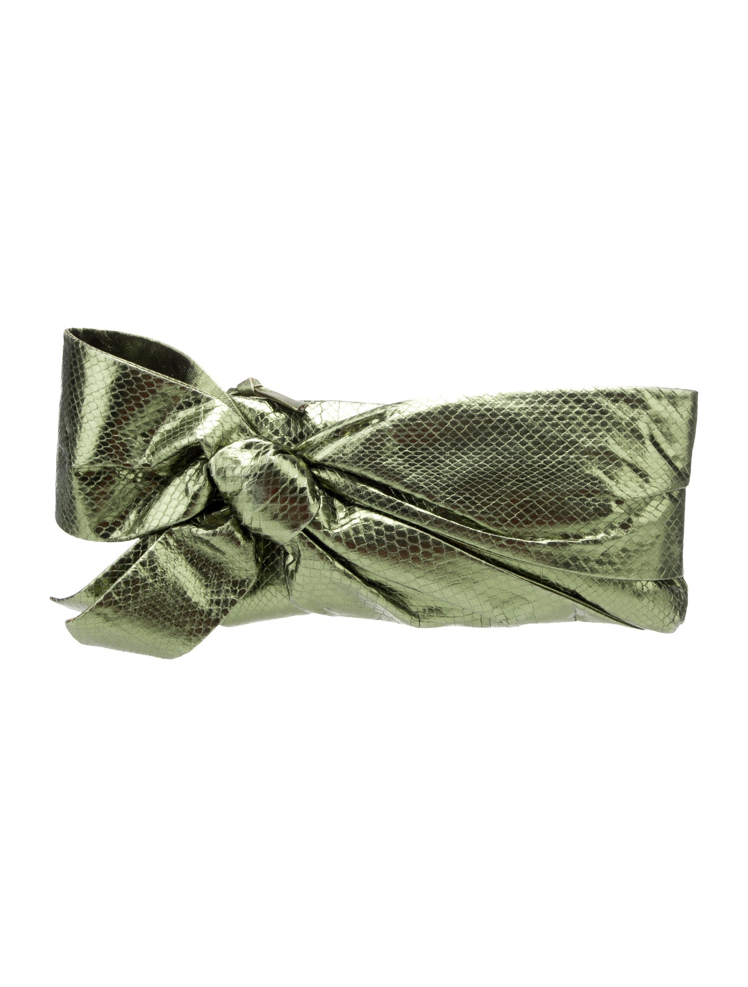 Valentino Embossed Leather Clutch