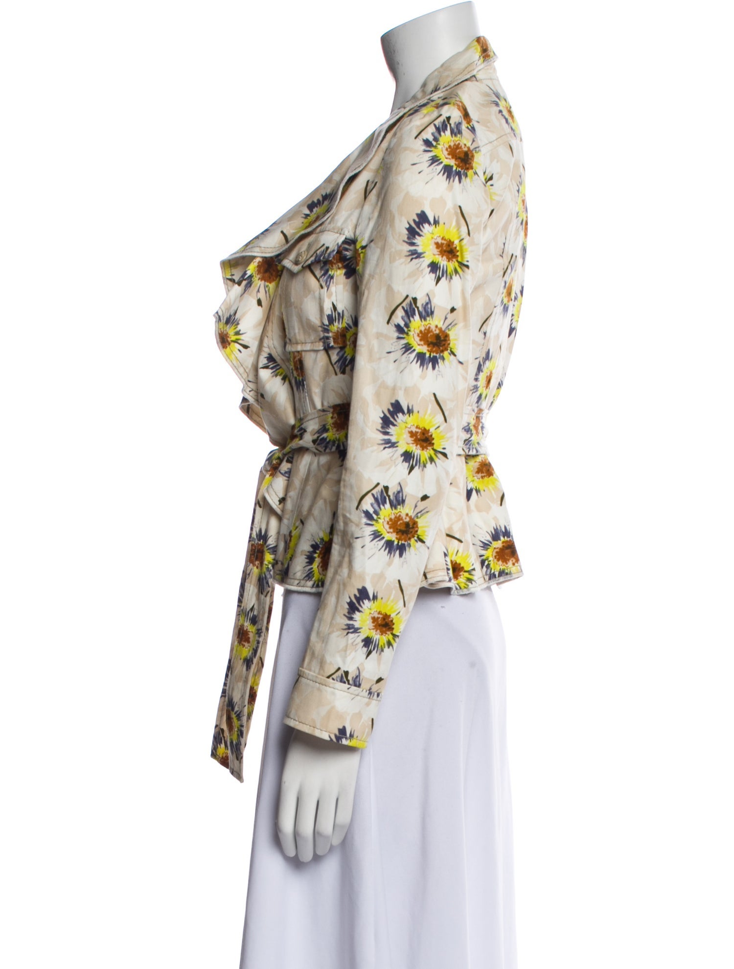 Valentino Vintage Floral Print Blazer