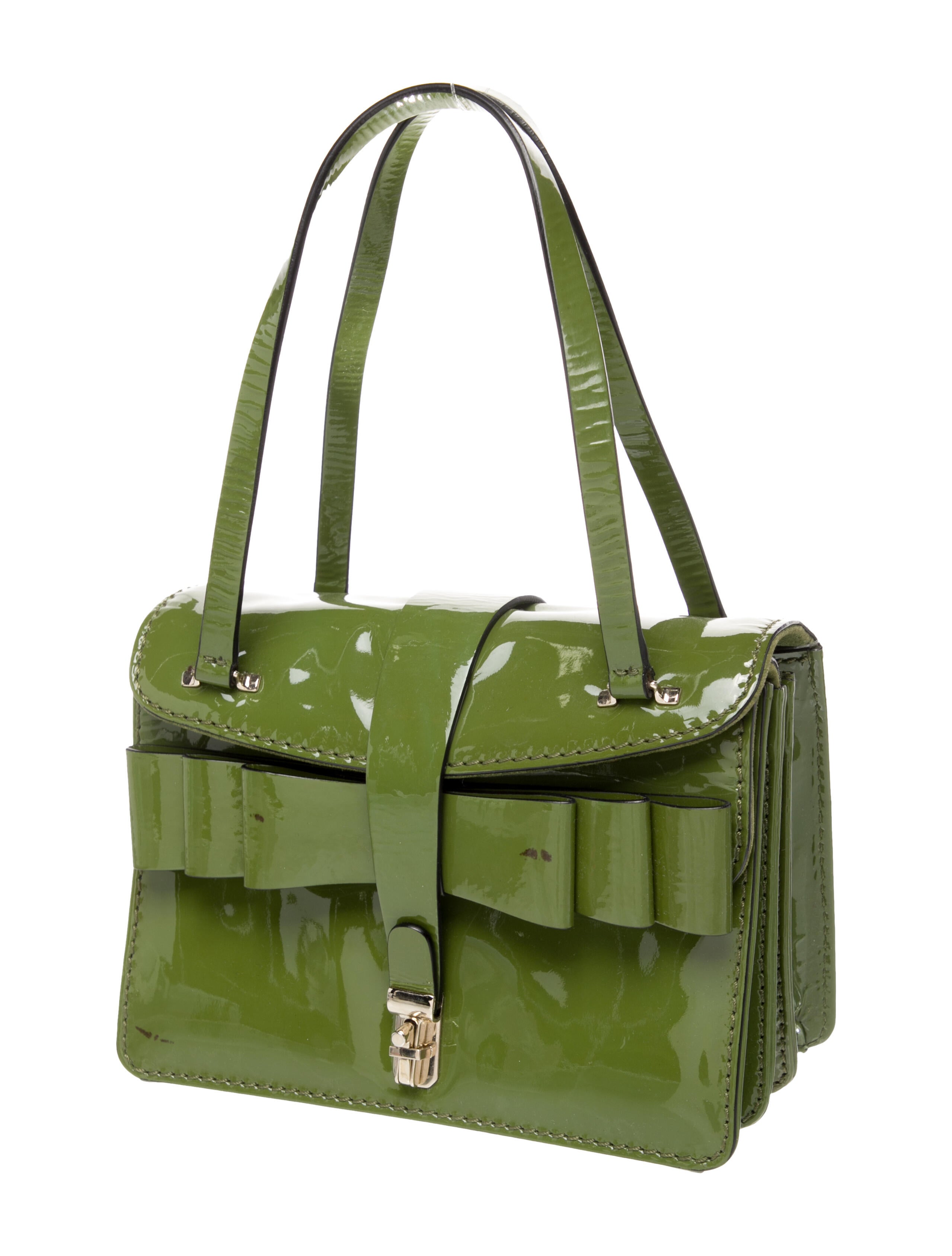 Valentino Patent Leather Top Handle Bag