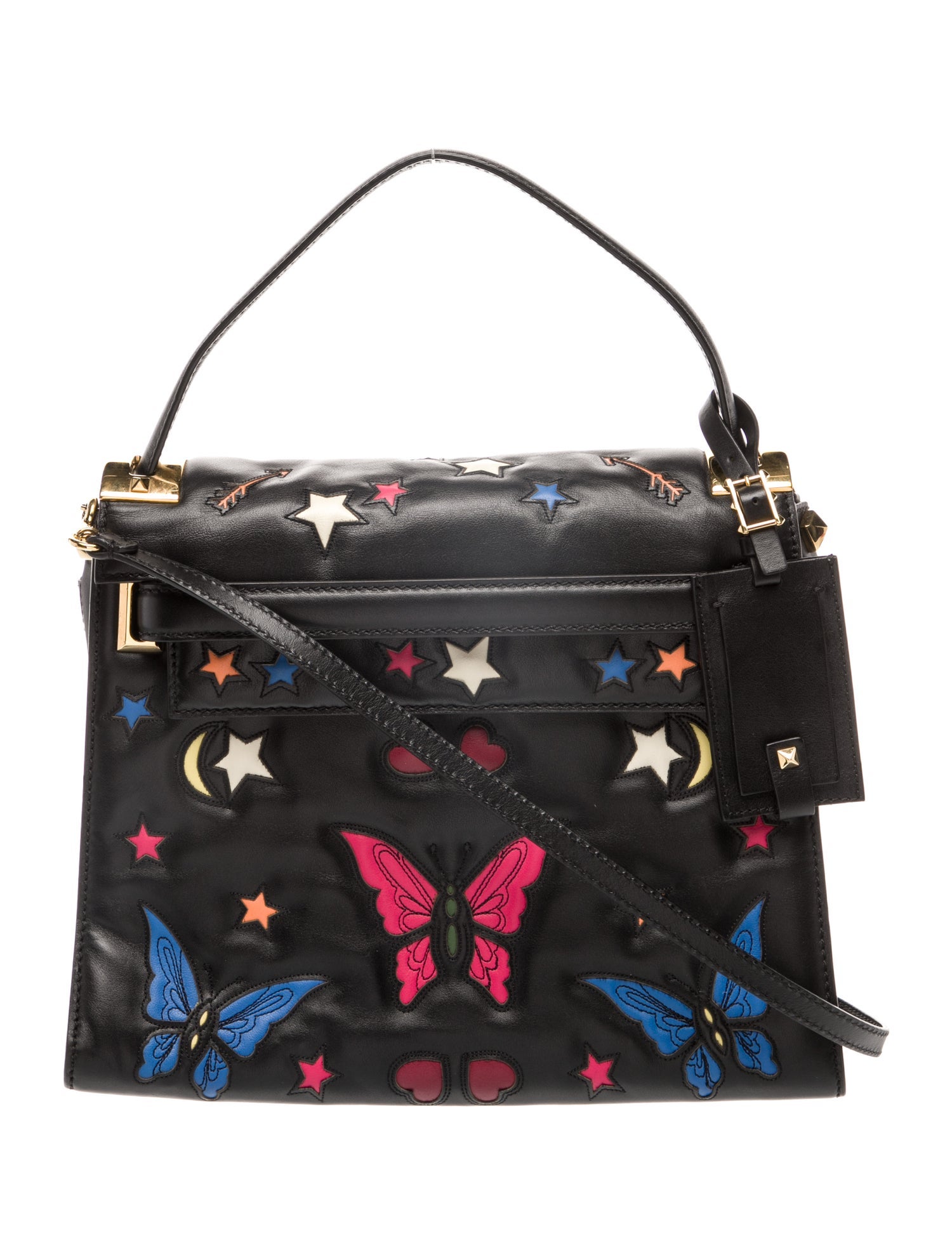 Valentino Leather Top Handle Bag