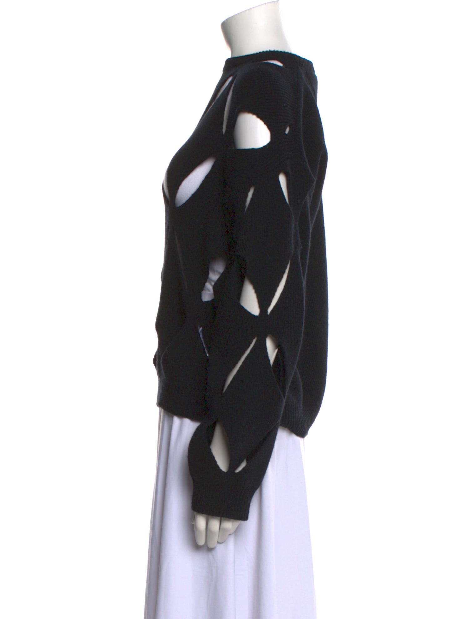 Valentino Virgin Wool Bateau Neckline Sweater